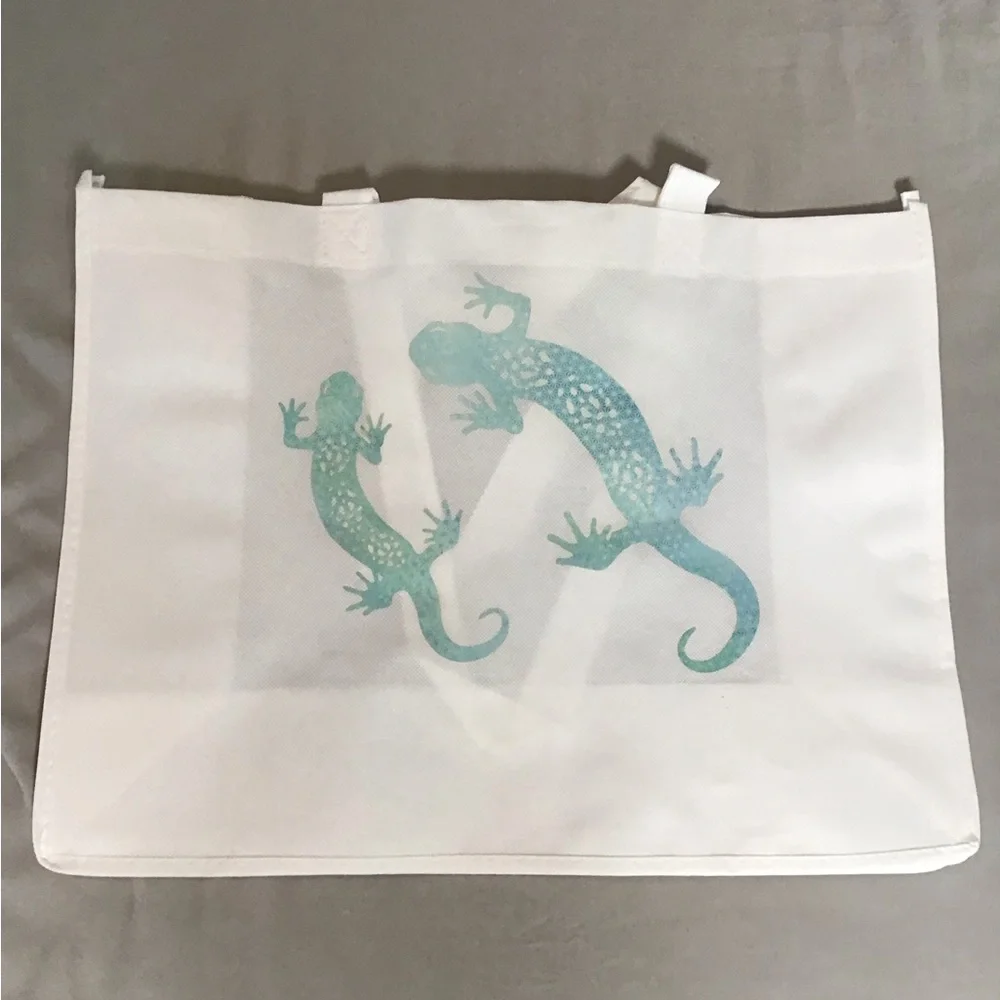 White and Blue Tote Bag - Picture 2 of 4